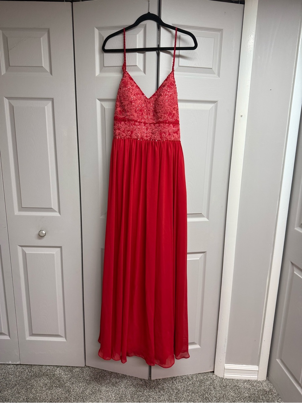 JJs House Red bridesmaids dress